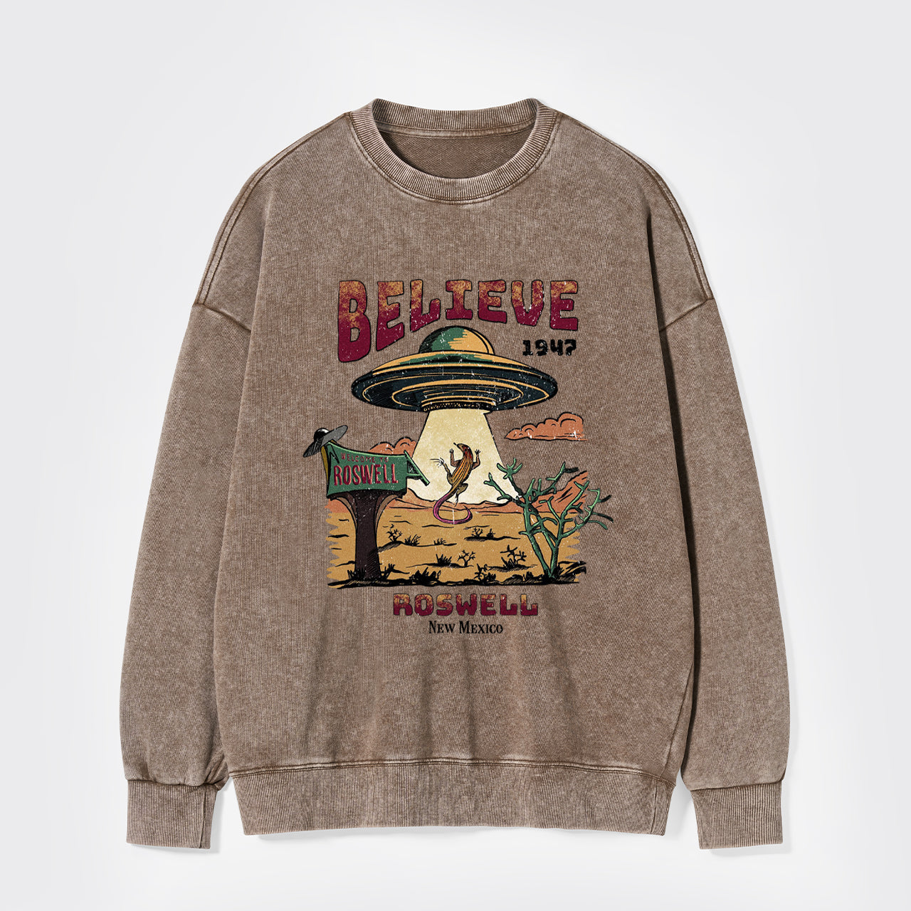 Believe Alien Washed Sweatshirts