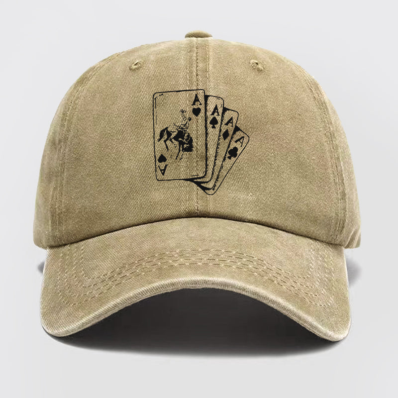 Ace Cowboy Punchy Washed Baseball Cap