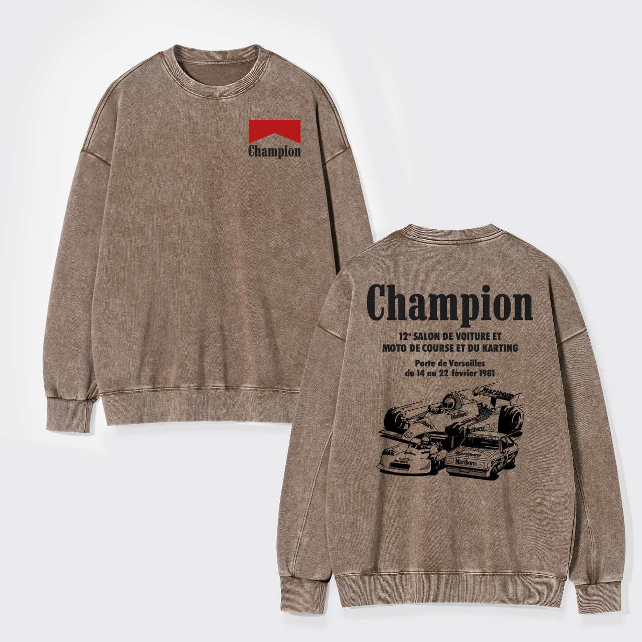 Paris Passion Racing Washed Sweatshirts