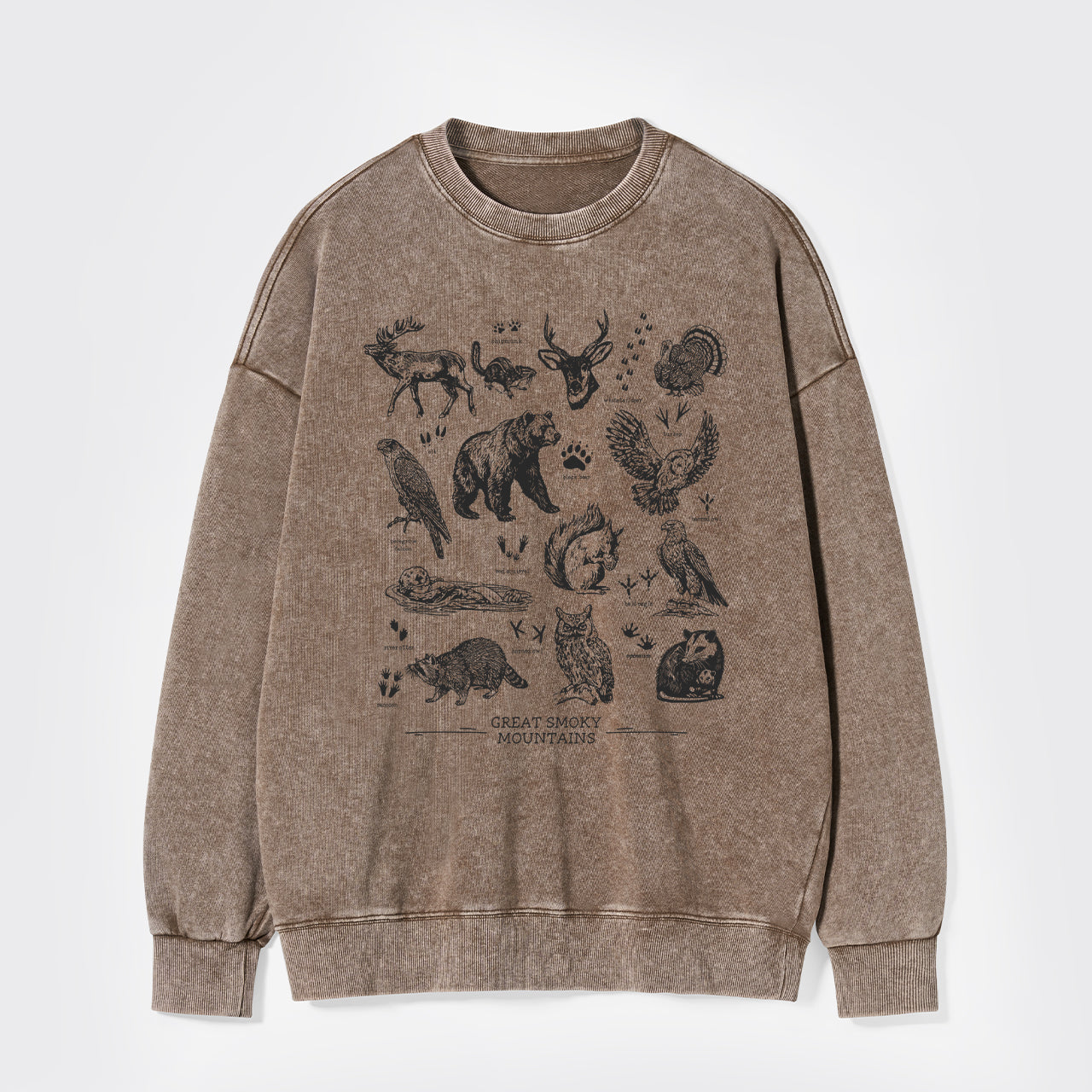 Tennessee National Park Wildlife Washed Sweatshirts