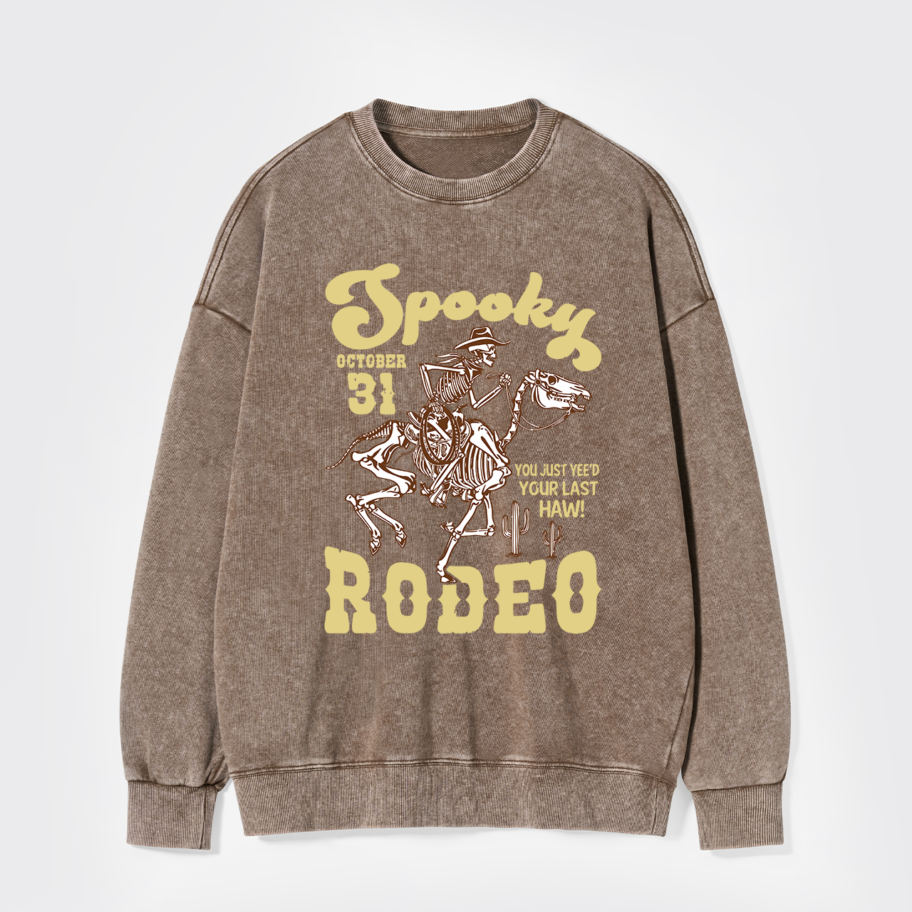 October 31,Spooky Rodeo Washed Sweatshirts