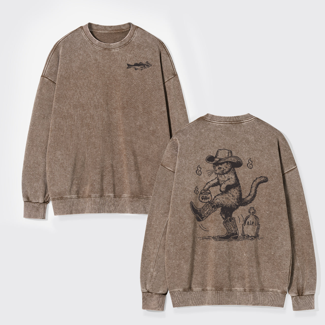 Are You Ready To Take My Grudge Washed Sweatshirts