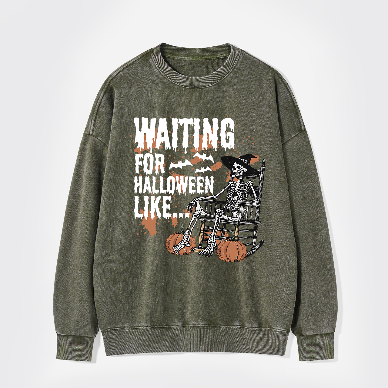 Waiting For Halloween Like Washed Sweatshirts