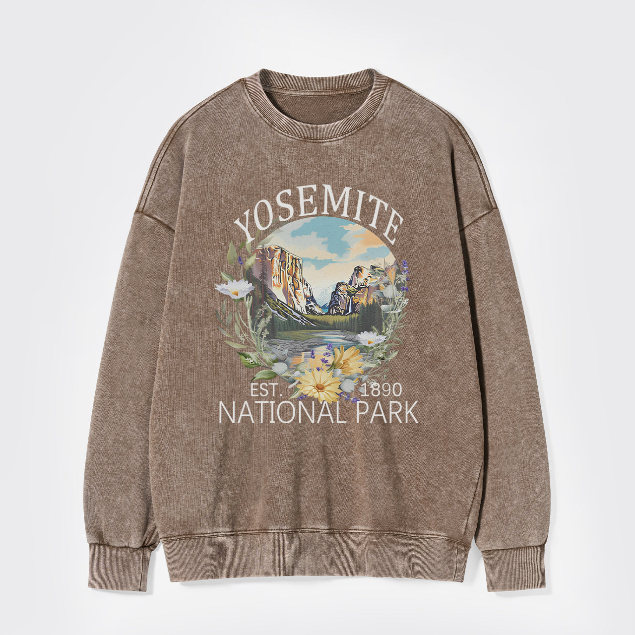 Cute Floral National Park Washed Sweatshirts