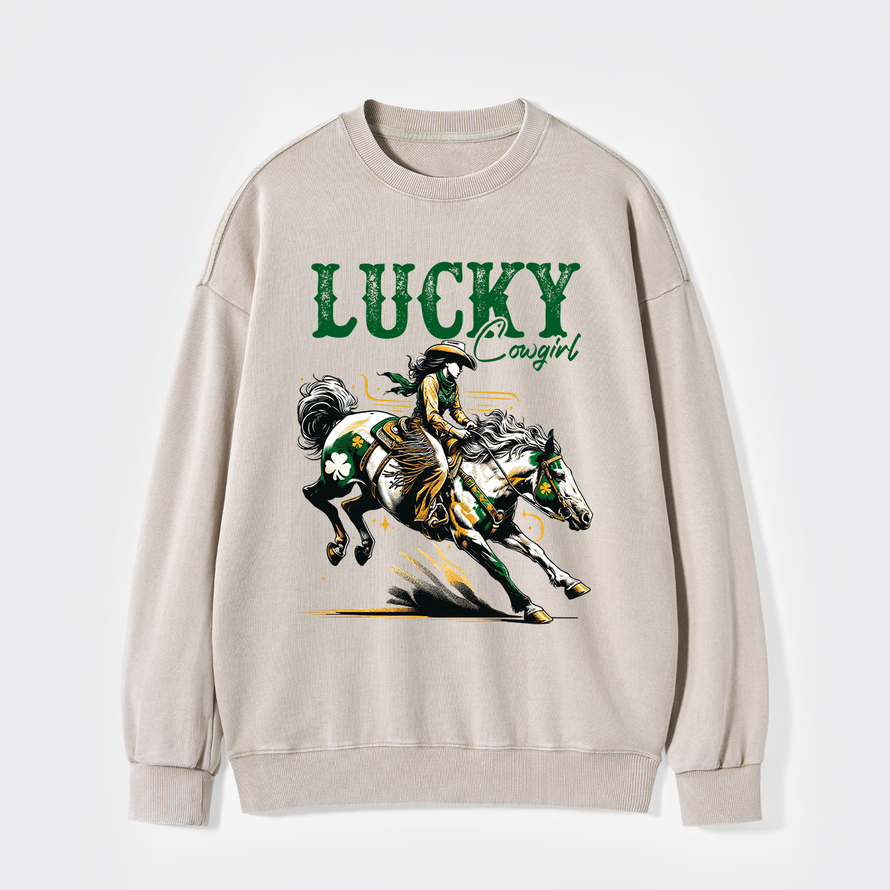 Lucky Cowgirl Washed Sweatshirts