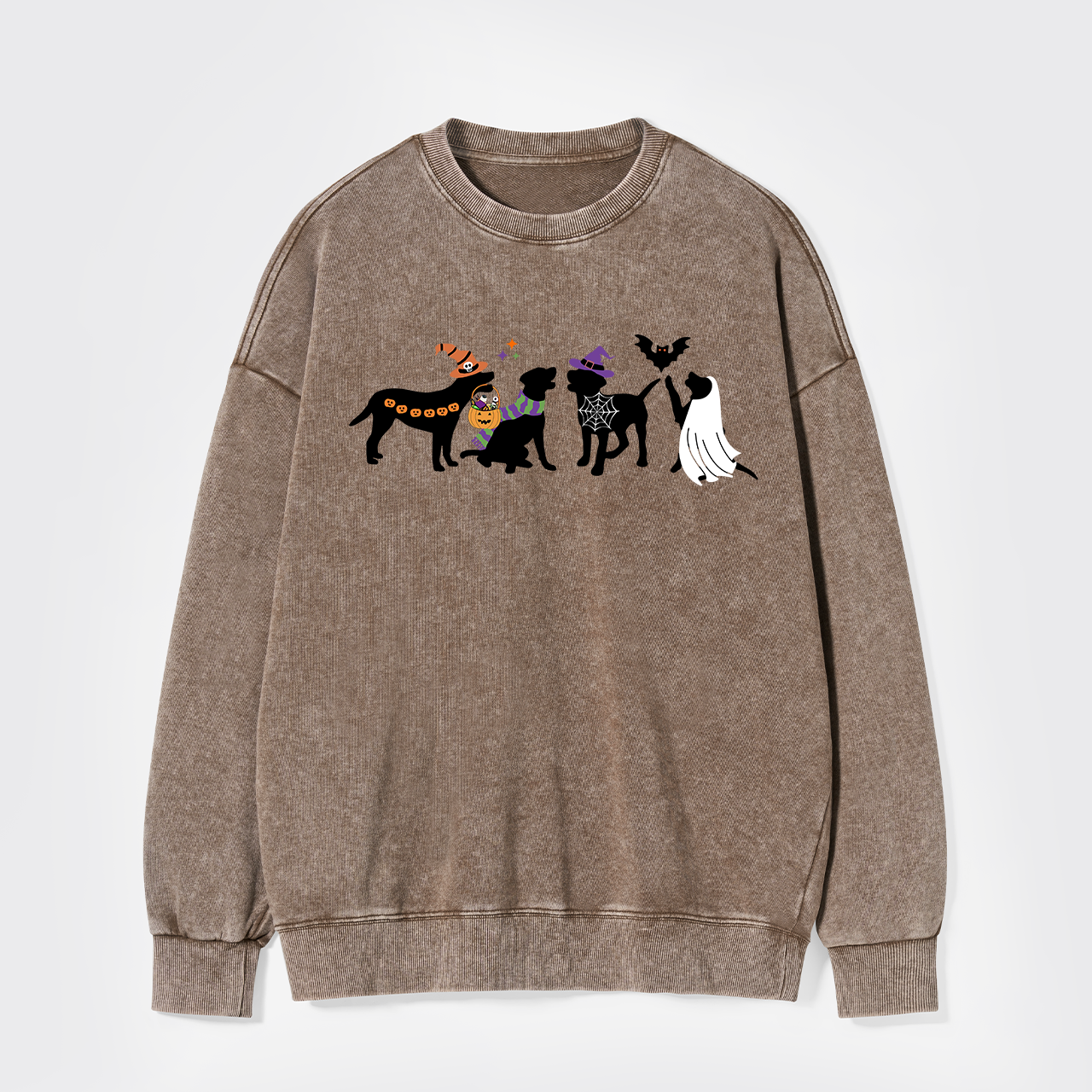 Halloween Dog Washed Sweatshirts