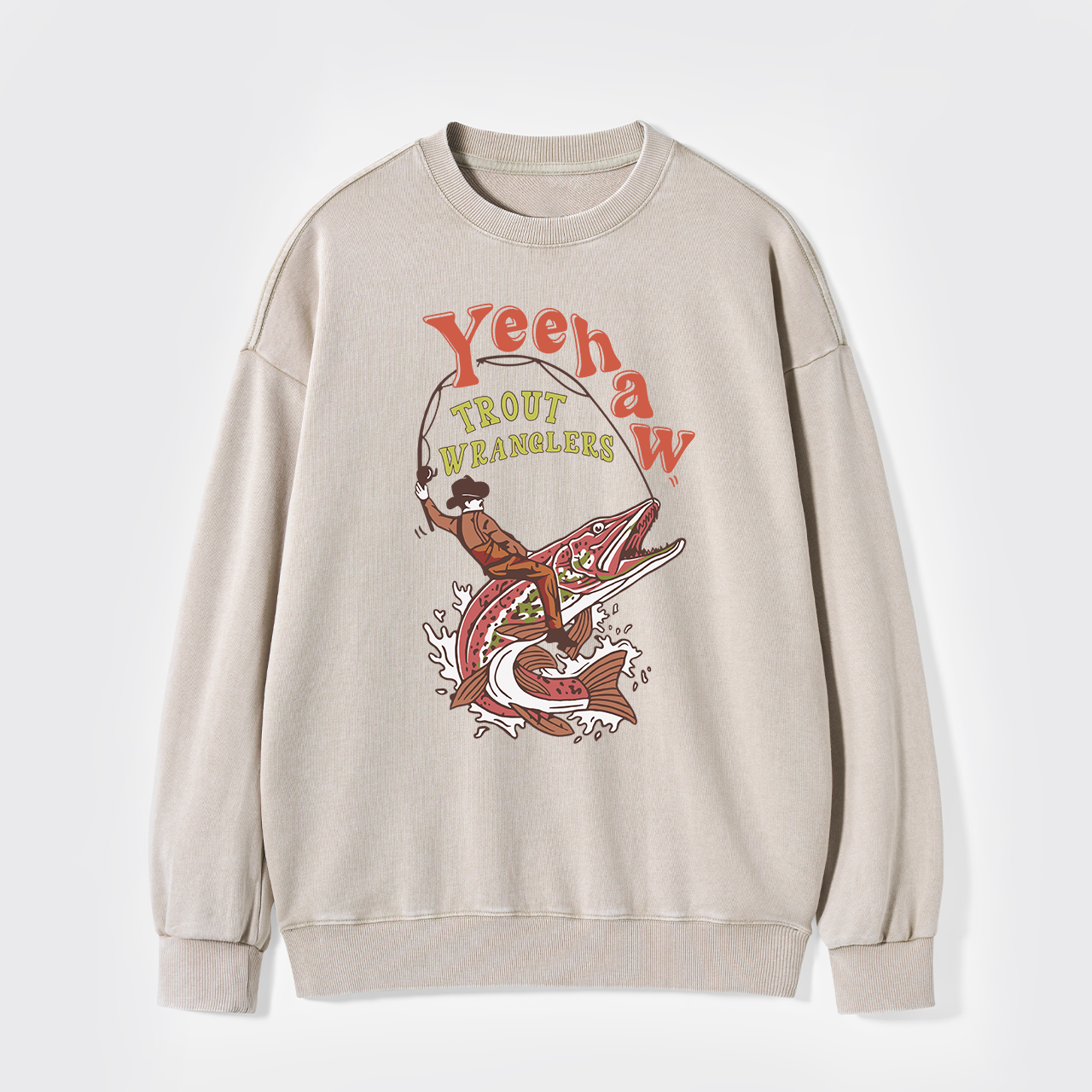 Wranglers Cowboy Fishing Club Washed Sweatshirts