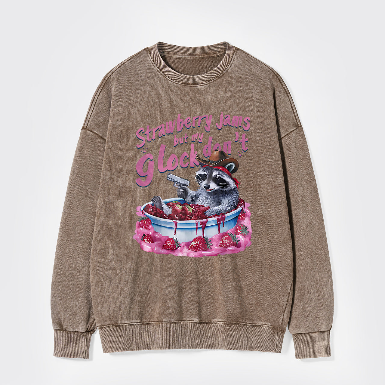 Let's Soak In The Strawberry Bath Washed Sweatshirts