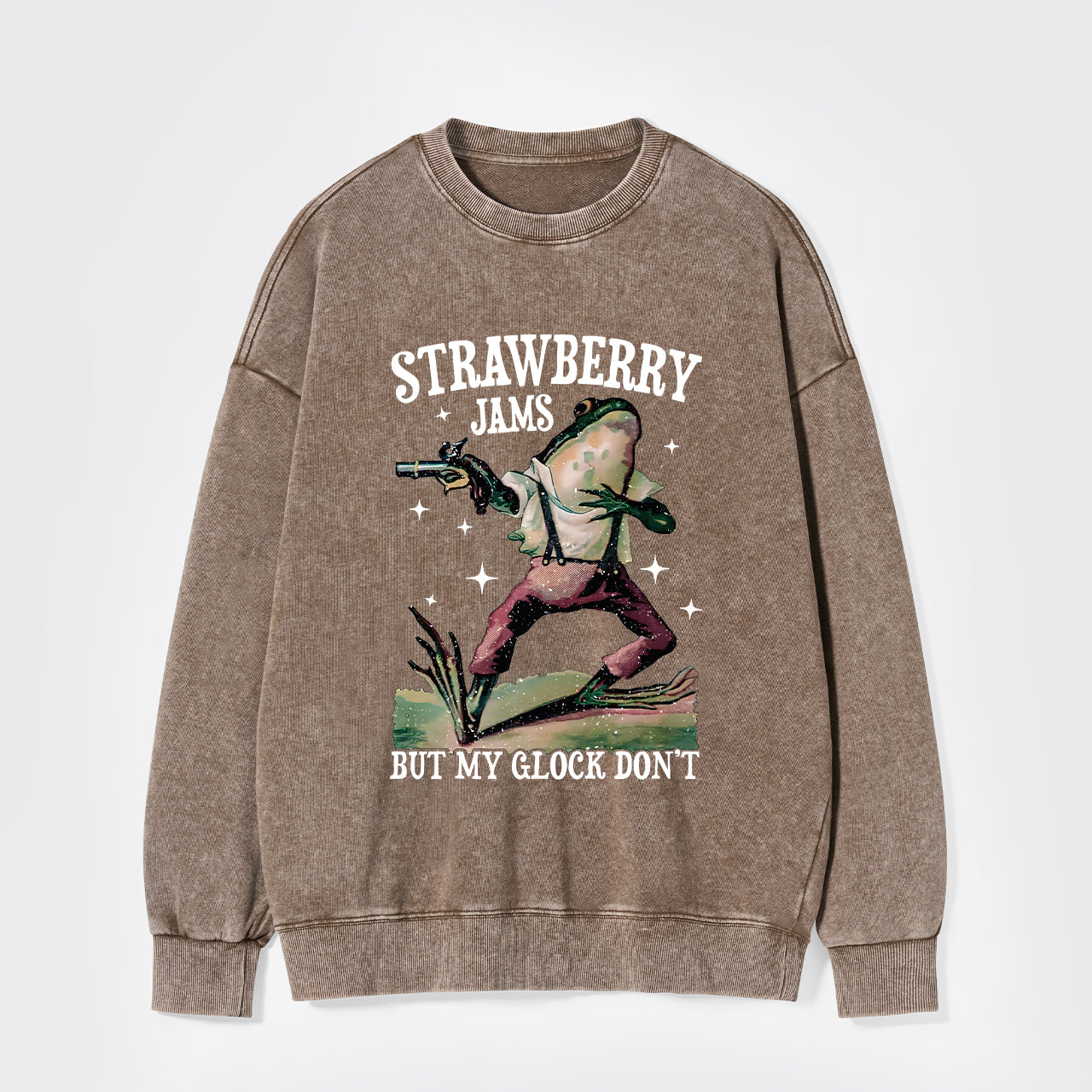 Strawberry Jams But My Glock Don't Washed Sweatshirts
