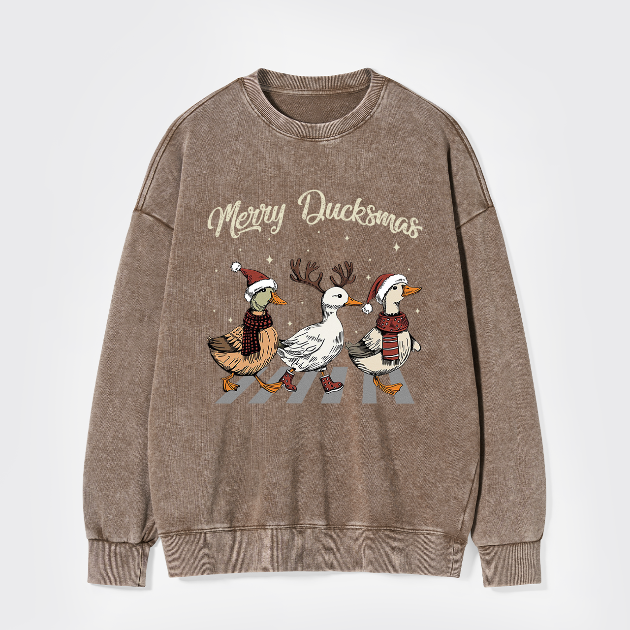 Merry Ducksmas Washed Sweatshirts