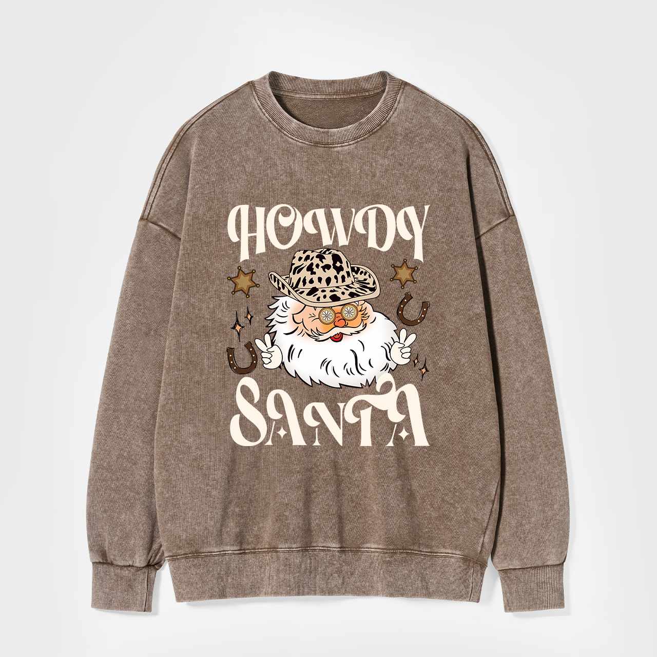 Howdy Santa Washed Sweatshirts