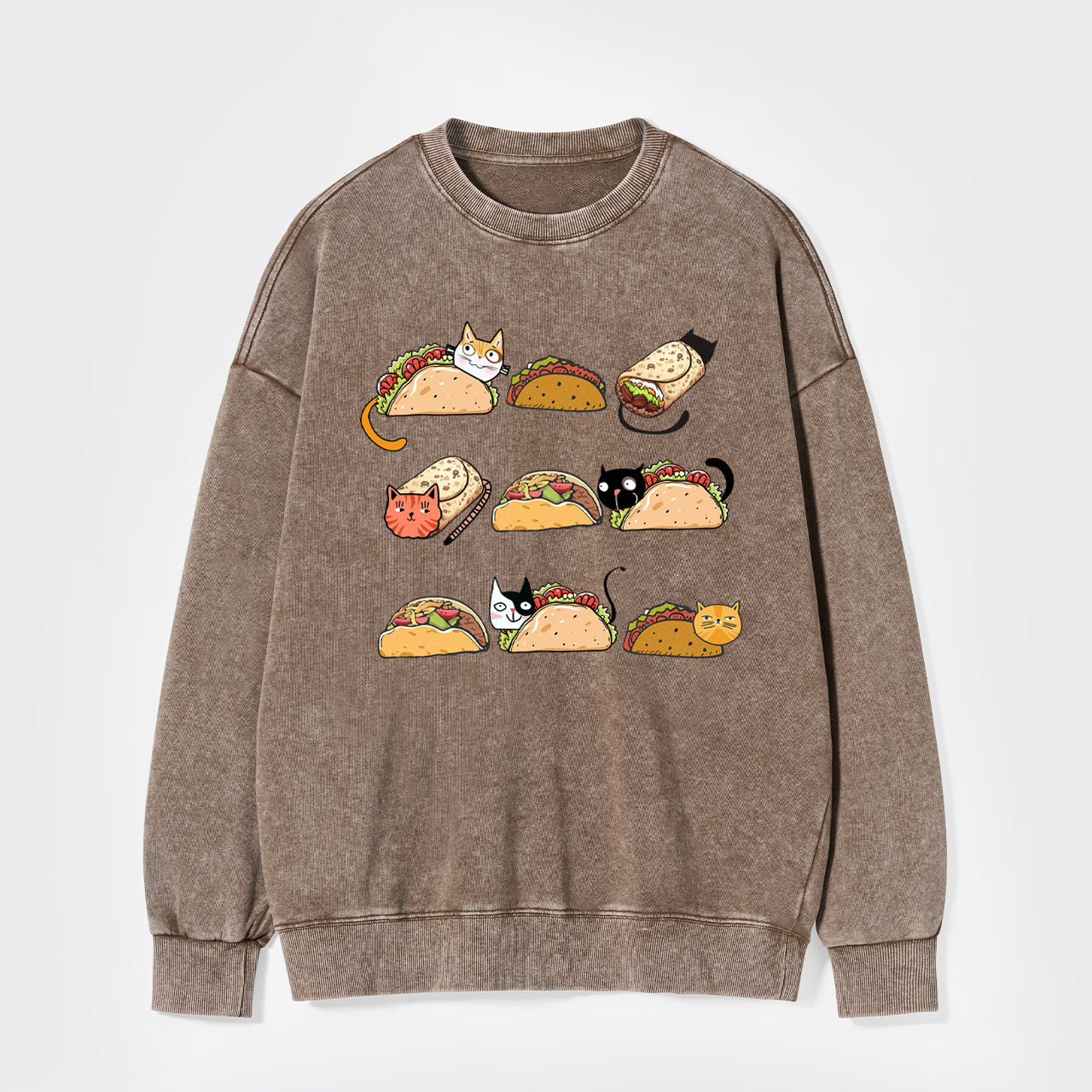 Taco Cat Washed Sweatshirts