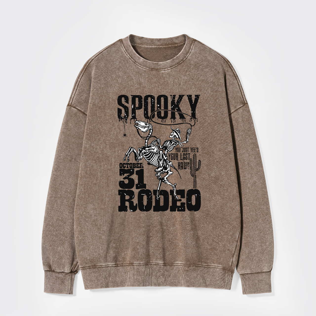 Retro Spooky Rodeo Washed Sweatshirts