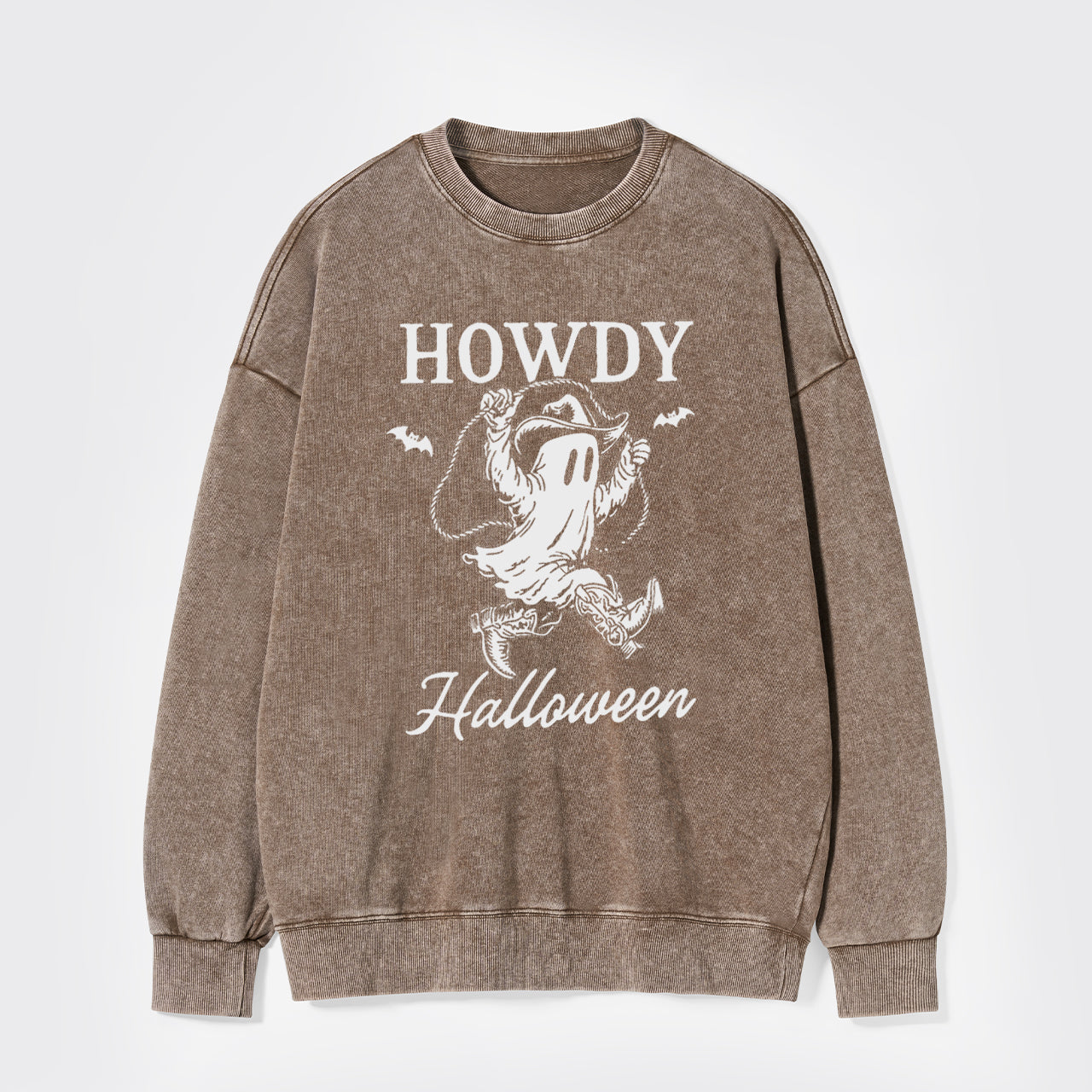 Funny Boo Ghost Halloween Washed Sweatshirts
