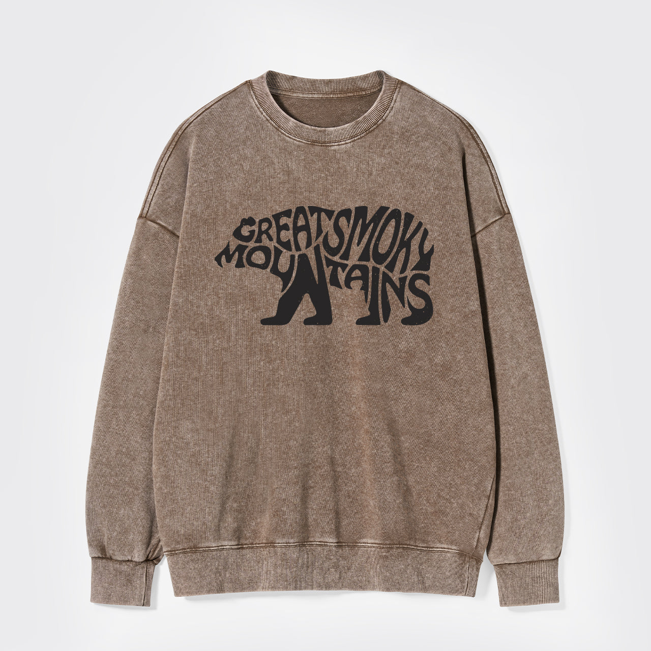 Great Smoky Mountains In A Bear Washed Sweatshirts
