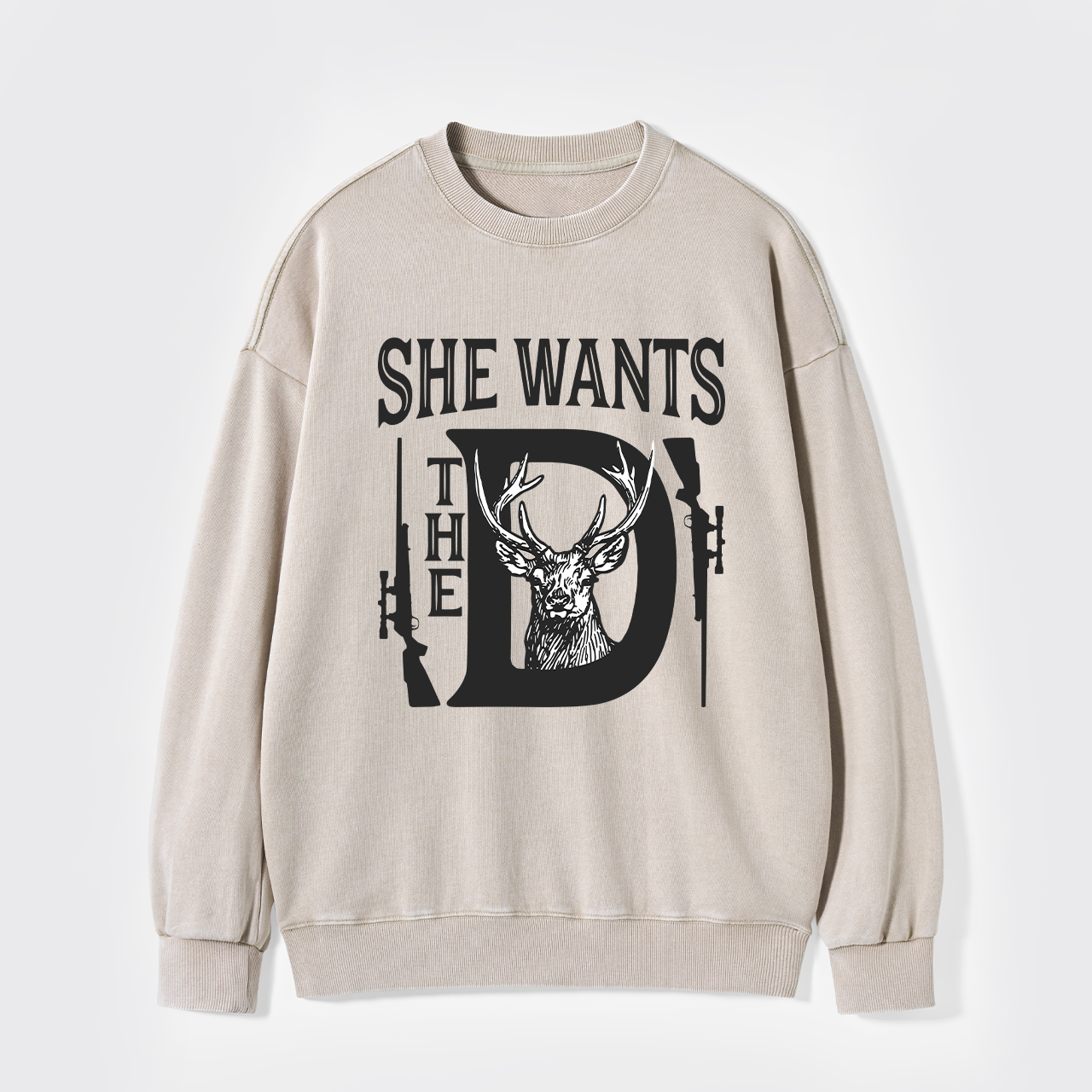 She Wants The D Washed Sweatshirts