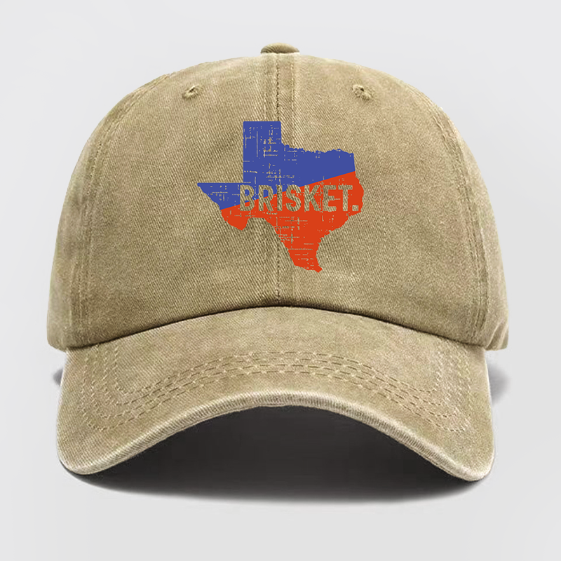Texas Brisket Cowboy Washed Baseball Cap