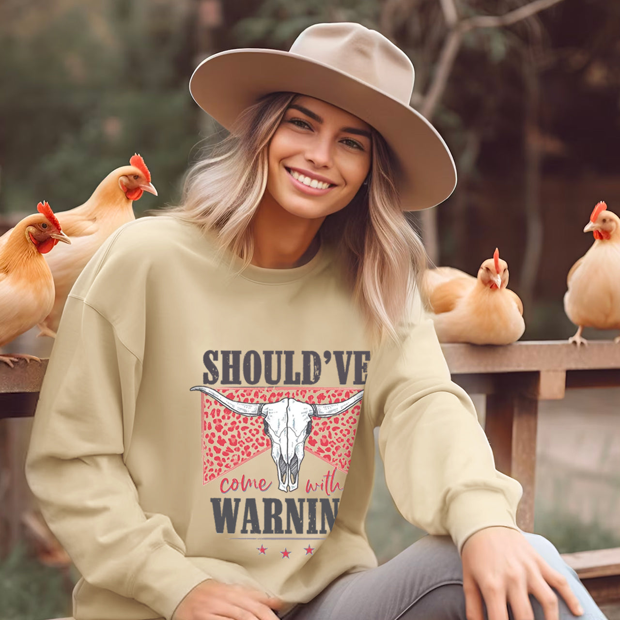 Cowboy Should've Warning Sweatshirt