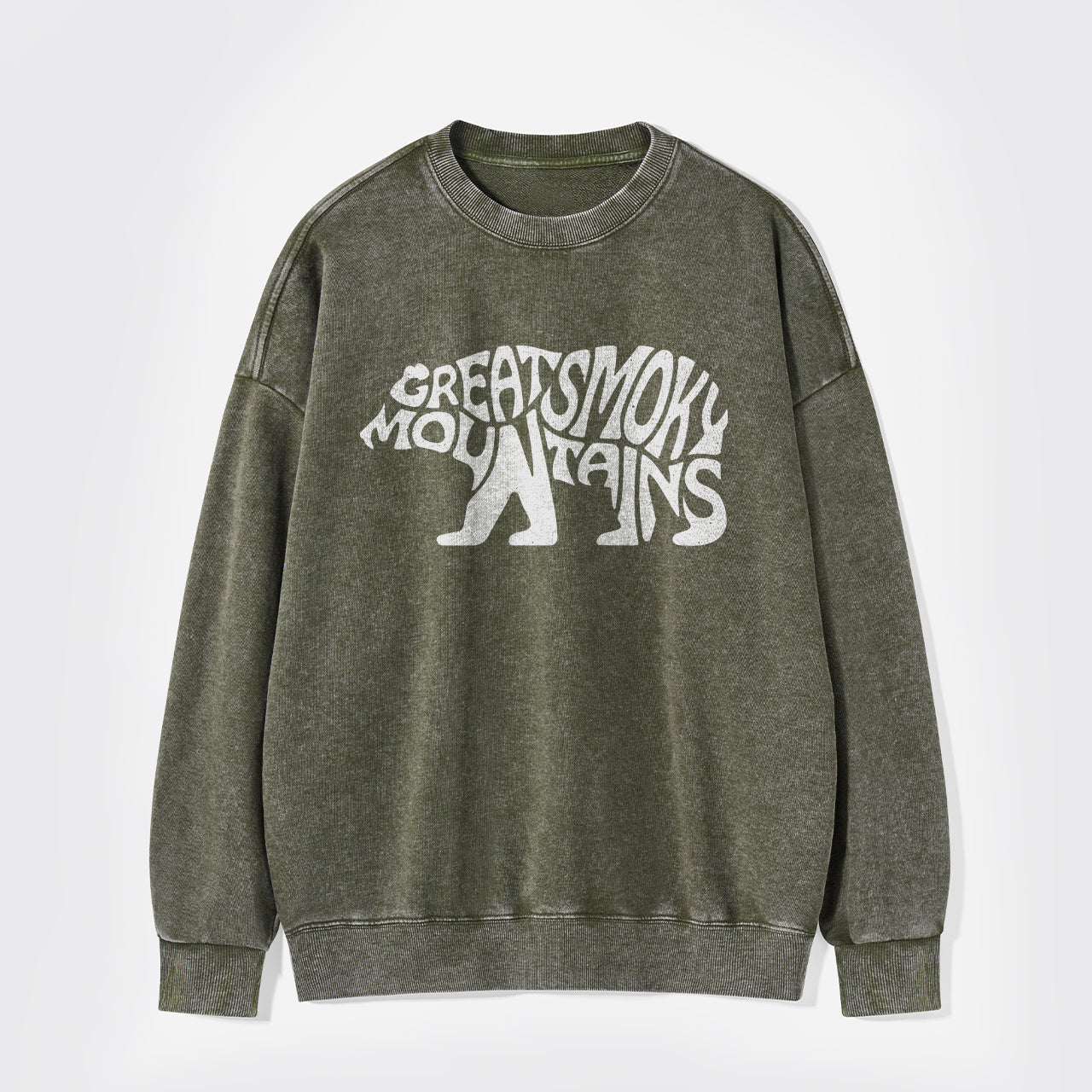 Great Smoky Mountains In A Bear Washed Sweatshirts