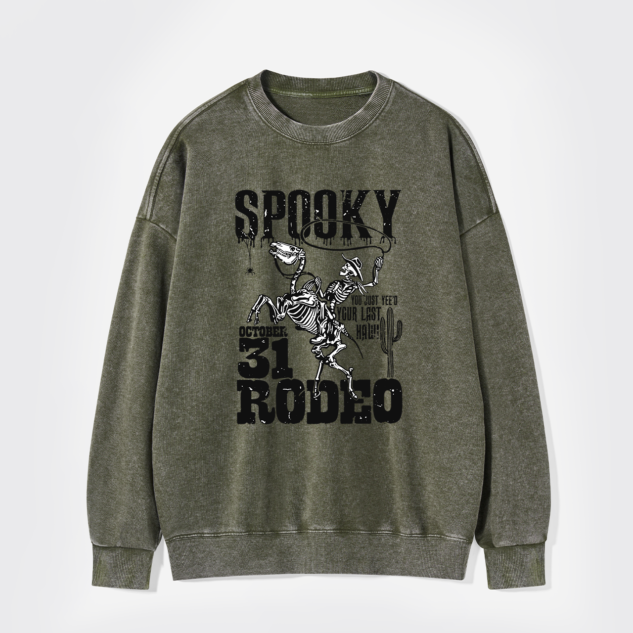 Retro Spooky Rodeo Washed Sweatshirts