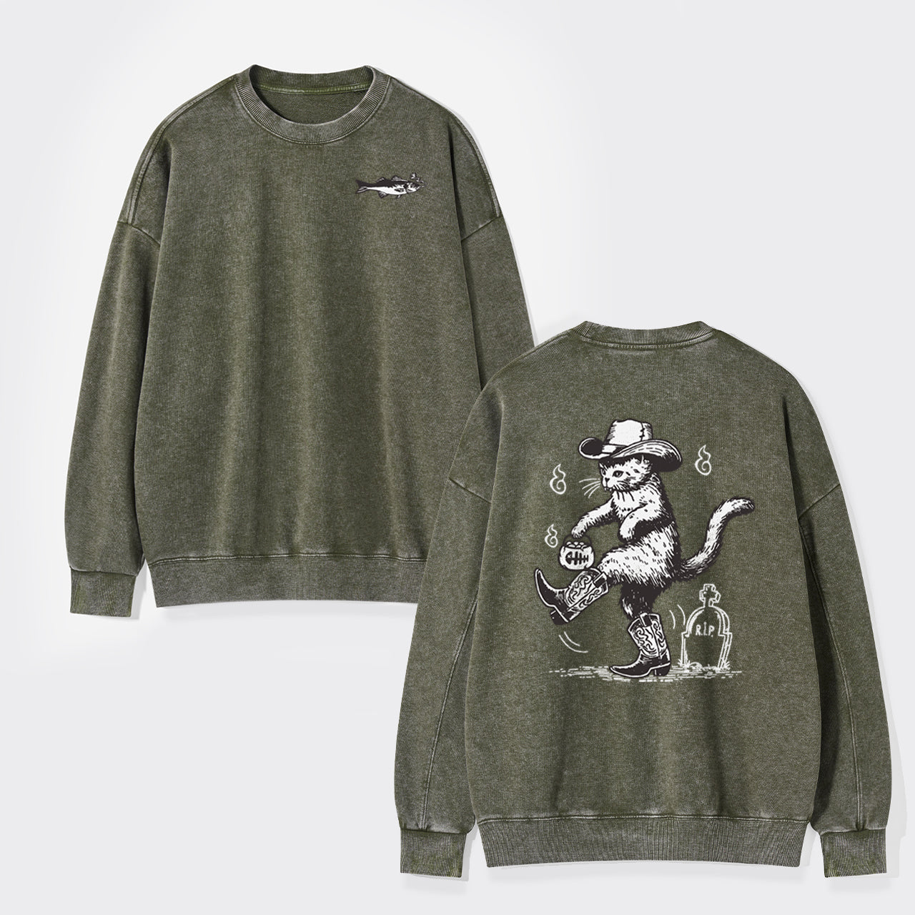 Are You Ready To Take My Grudge Washed Sweatshirts