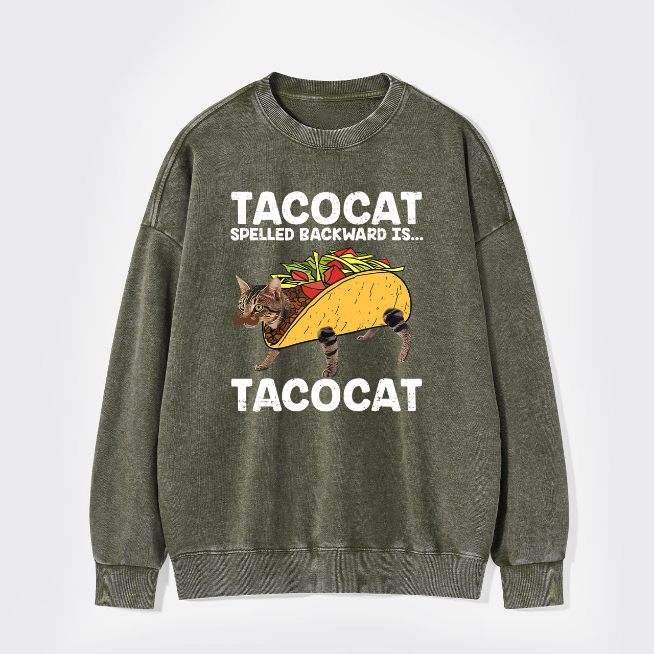 Vintage Taco & Cat Washed Sweatshirts
