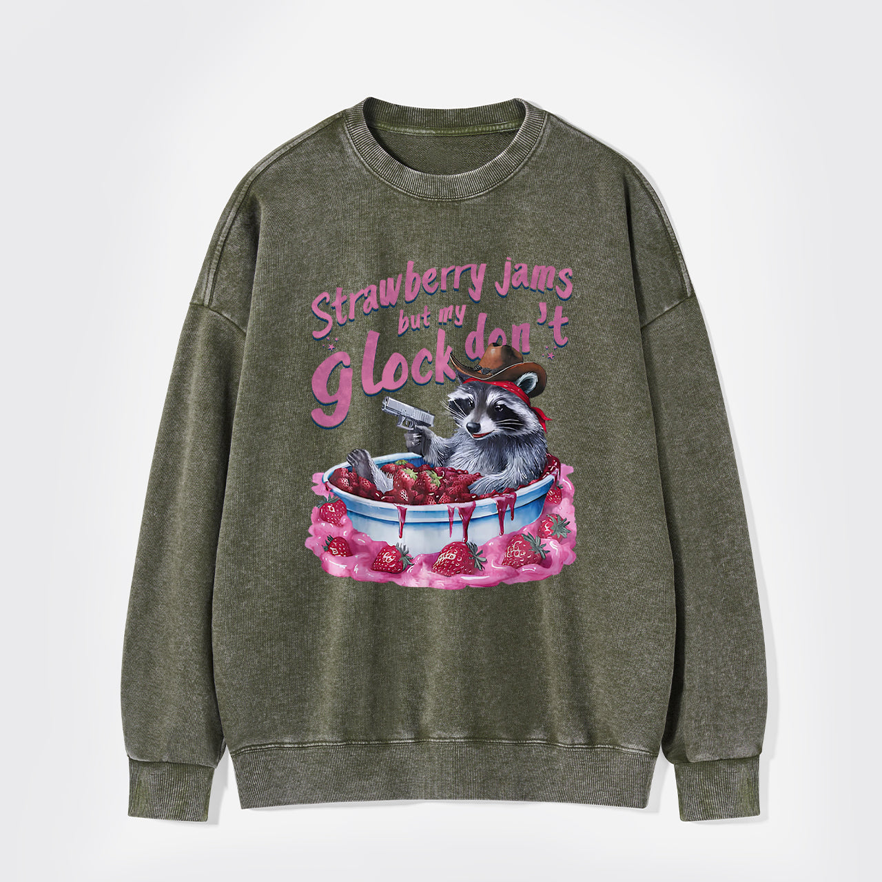 Let's Soak In The Strawberry Bath Washed Sweatshirts