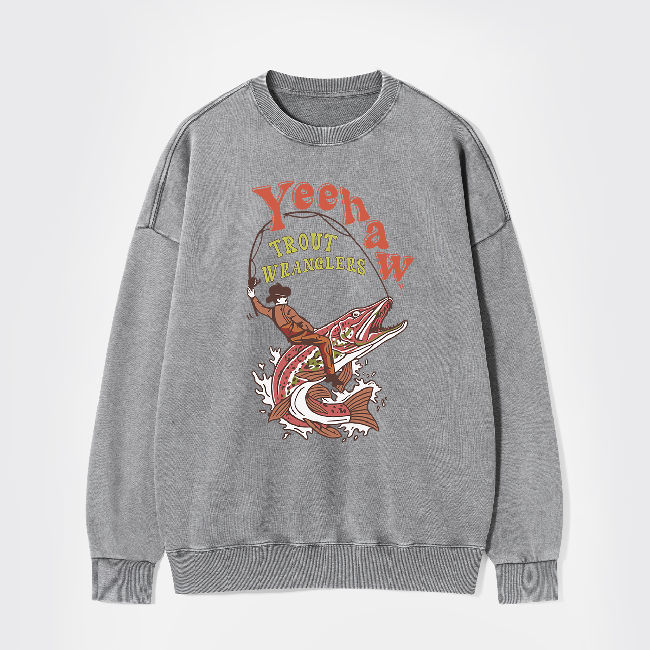 Wranglers Cowboy Fishing Club Washed Sweatshirts