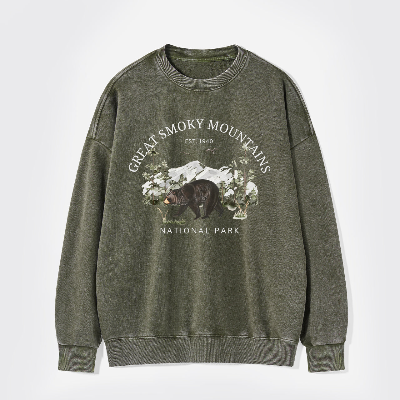 Great Smoky Mountains National Park EST.1940 Washed Sweatshirts