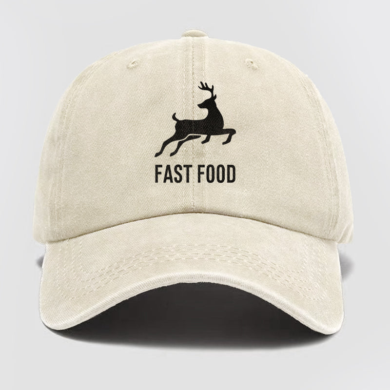 Fast Food Washed Baseball Cap