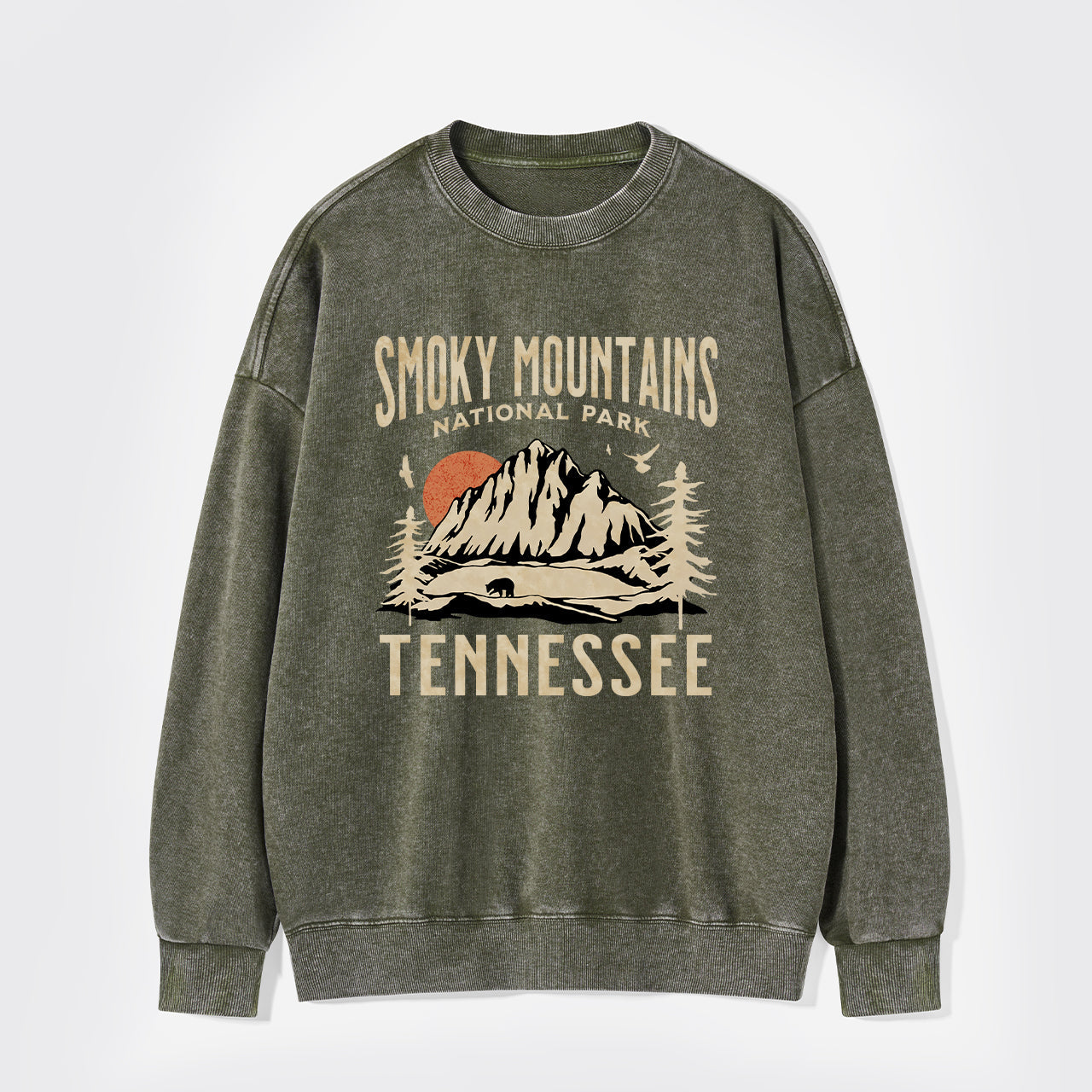 Smoky Mountains National Park Tennessee Washed Sweatshirts