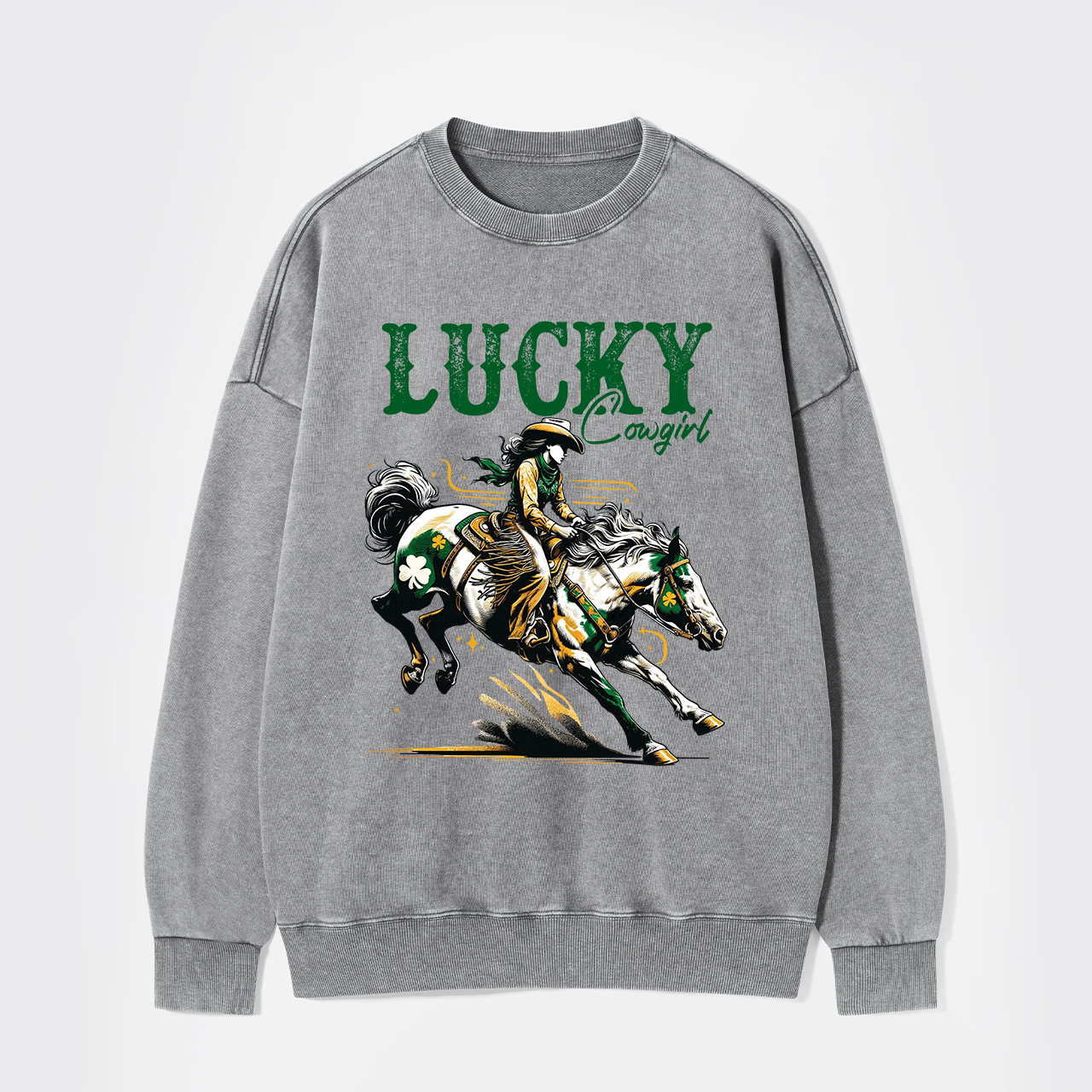 Lucky Cowgirl Washed Sweatshirts