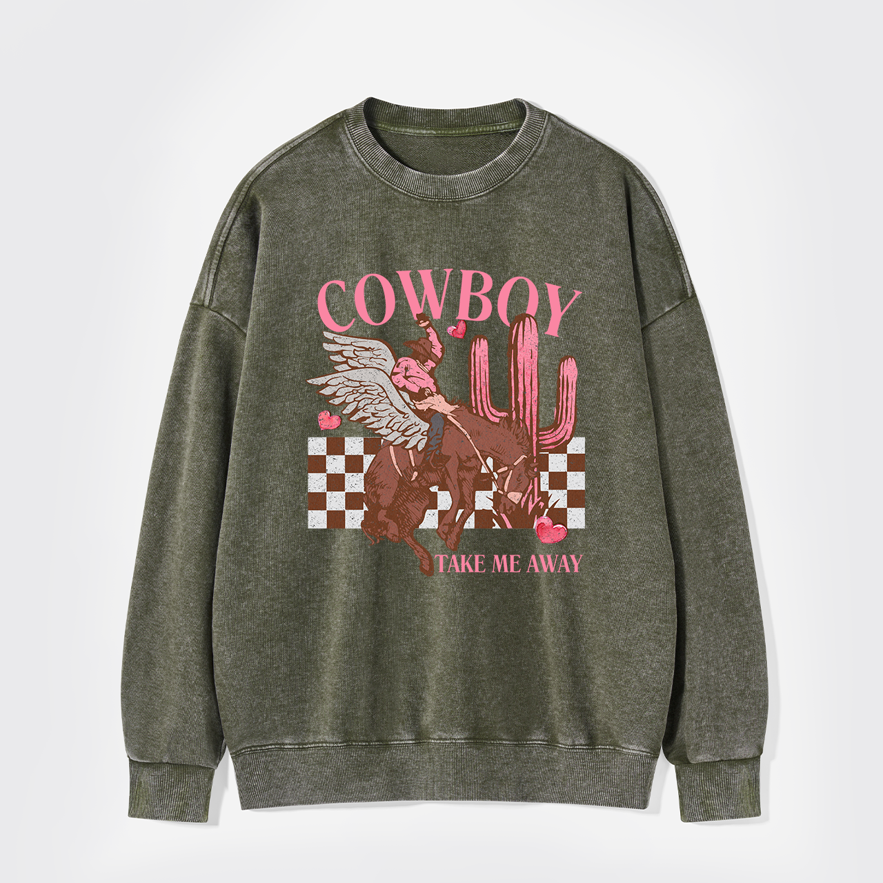 Cowboy Take Me Away Vintage Washed Sweatshirts