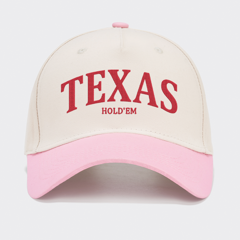 TEXAS Hold'em Embroidered Baseball Cap