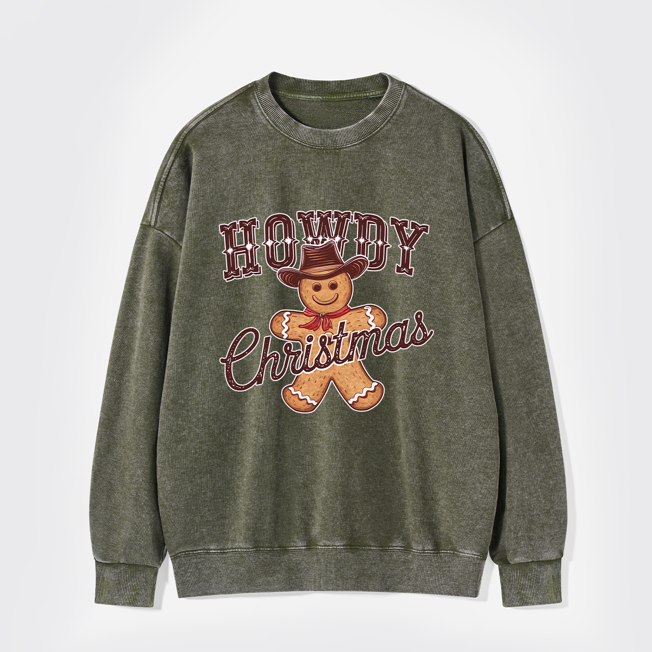 Howdy Christmas Washed Sweatshirts