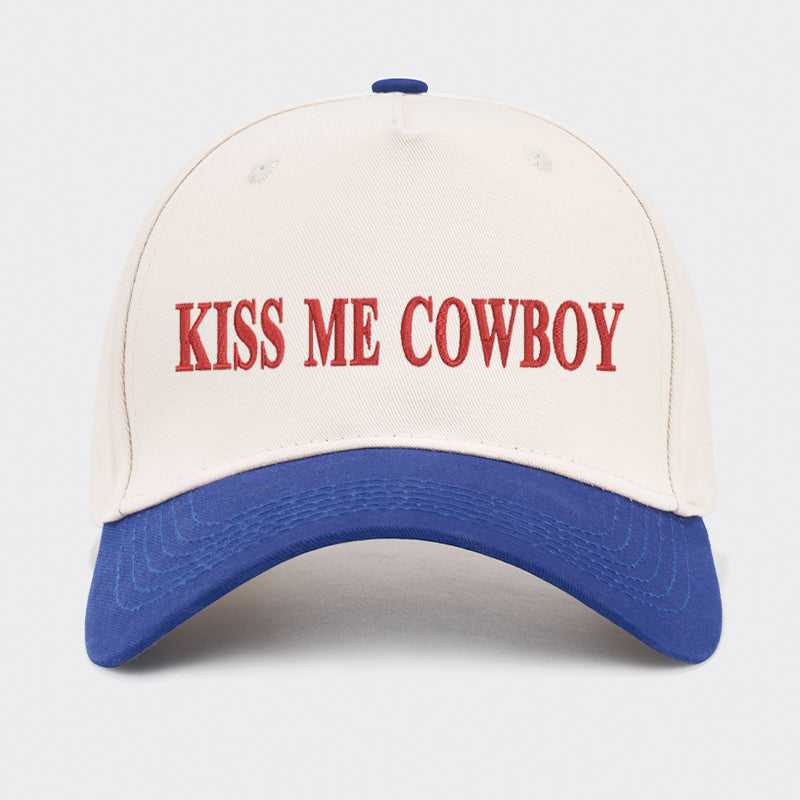 Kiss Me Cowboy Baseball Cap