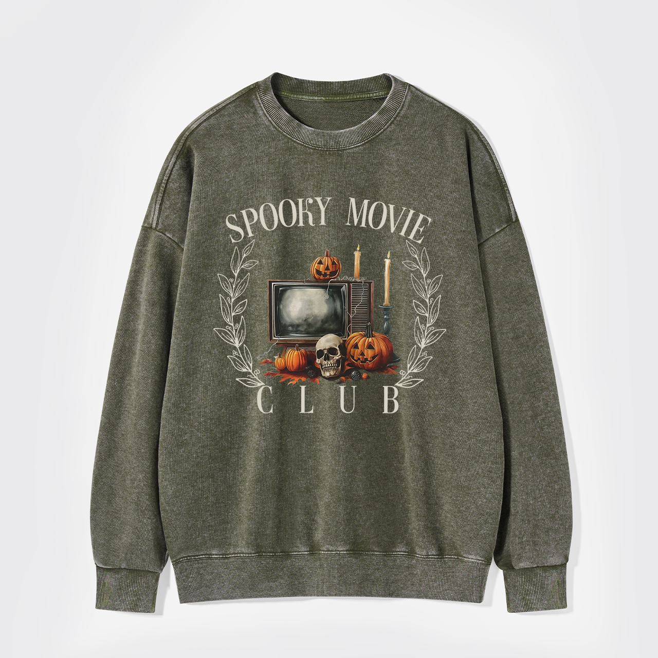 Spooky Movie Club Washed Sweatshirts