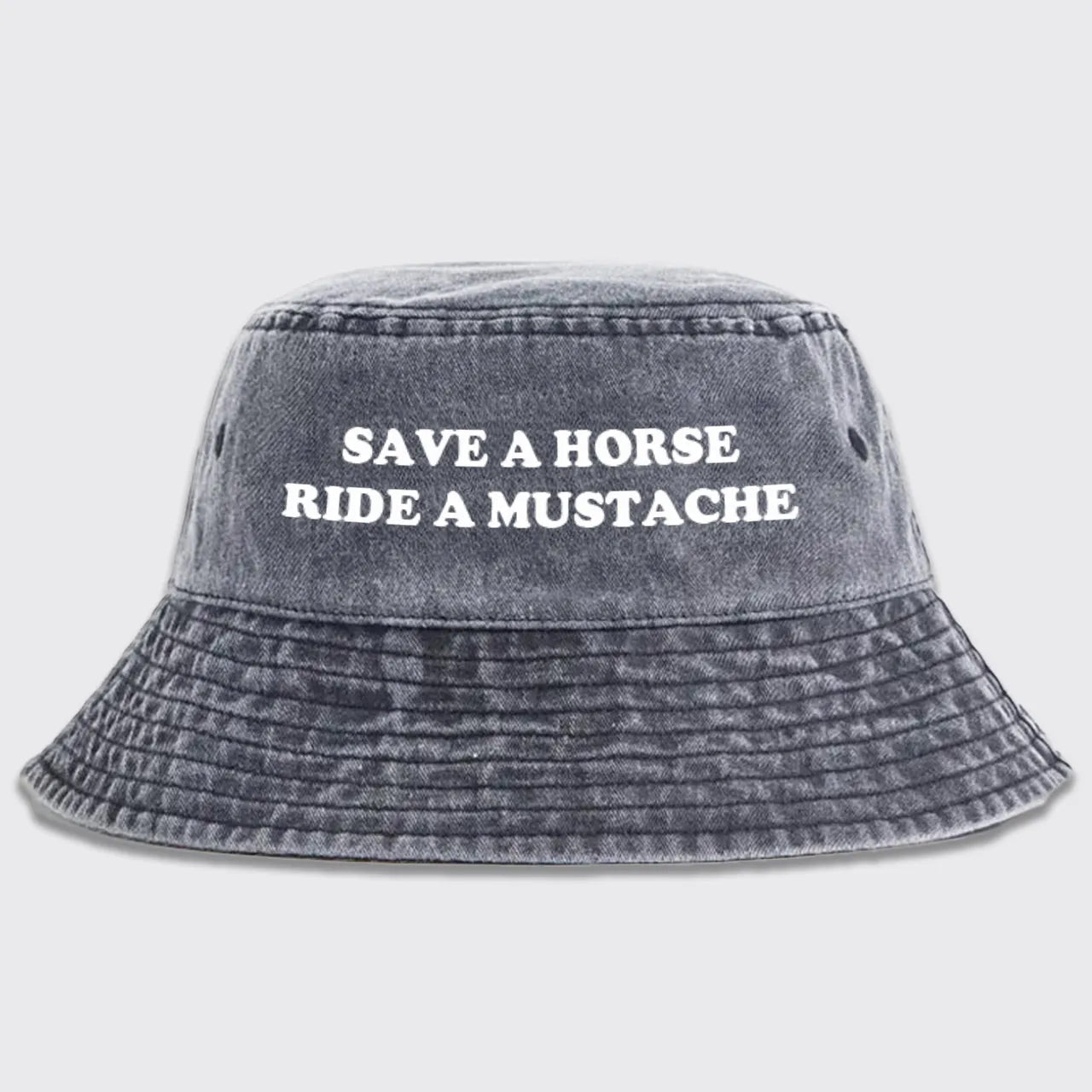 Save A Horse Ride A Mustache Bucket Hat