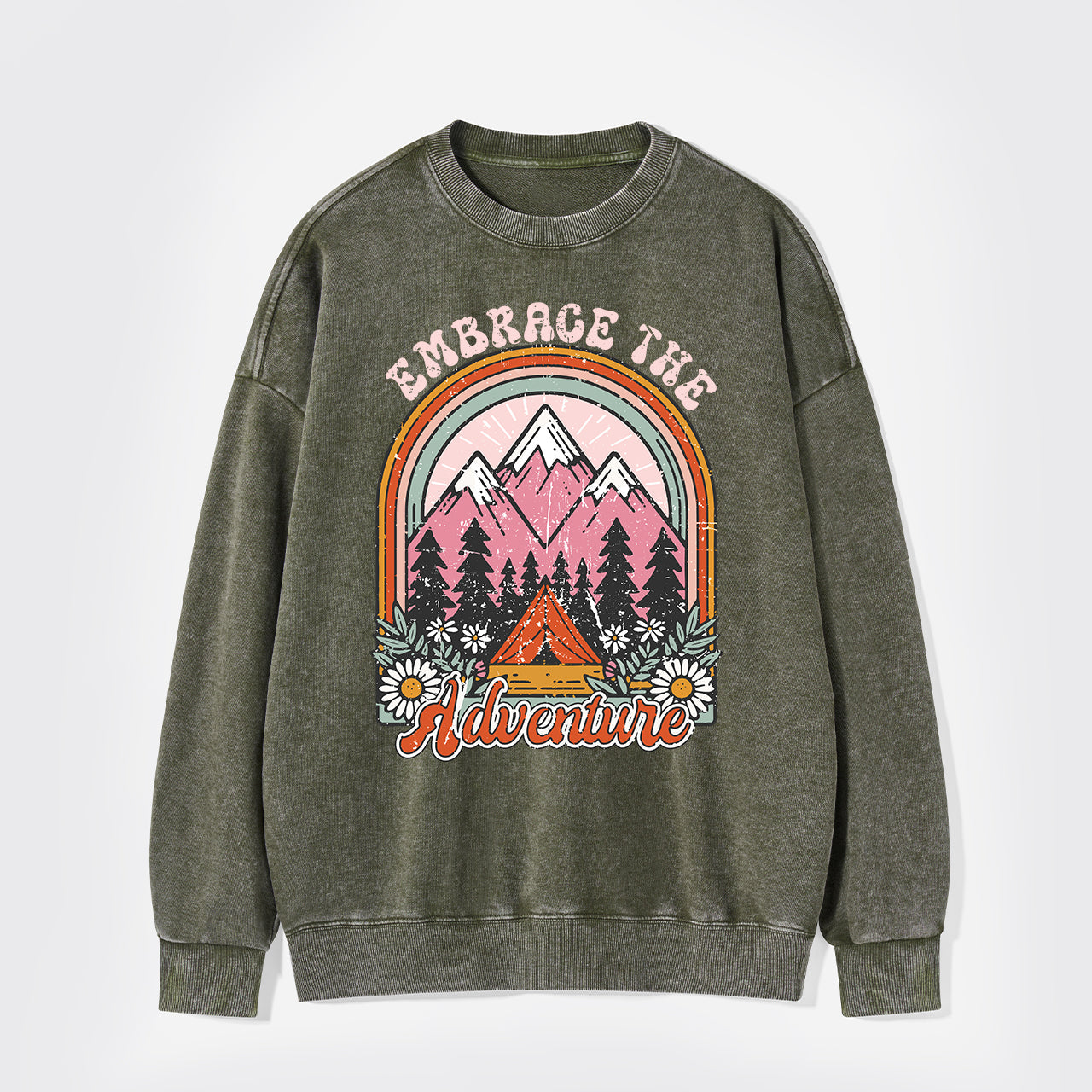 Embrace The Adventure Washed Sweatshirts