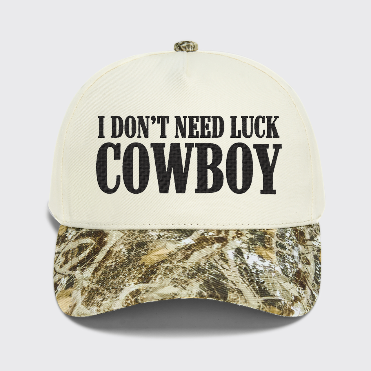 I Don't Need Luck Cowboy Embroidered Baseball Cap