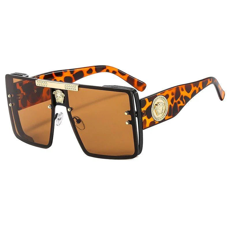 Fashion Generous Frame Glasses Personalized Metal Sunglasses 1024030805