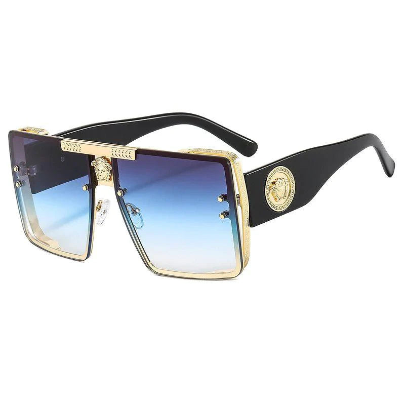 Fashion Generous Frame Glasses Personalized Metal Sunglasses 1024030805