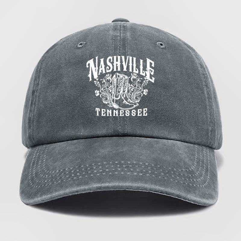 Nashville Tennessee 1972 Washed Baseball Cap