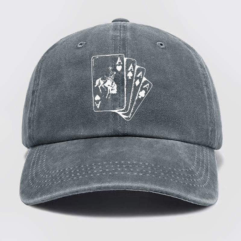 Ace Cowboy Punchy Washed Baseball Cap