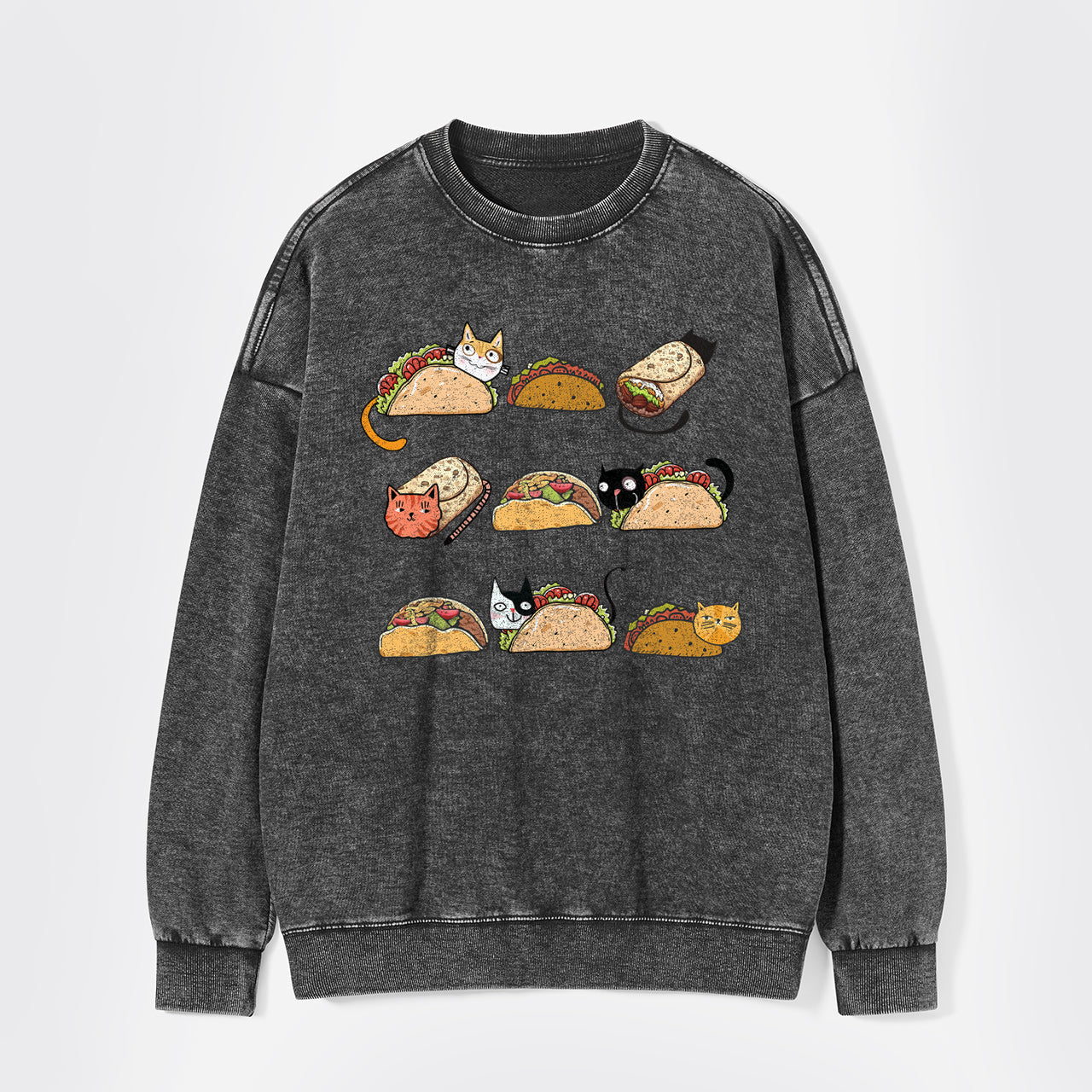 Taco Cat Washed Sweatshirts