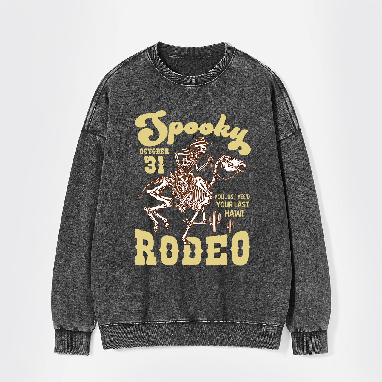 October 31,Spooky Rodeo Washed Sweatshirts