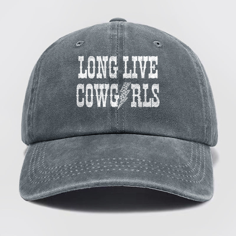 Long Live Cowgirl Washed Baseball Cap