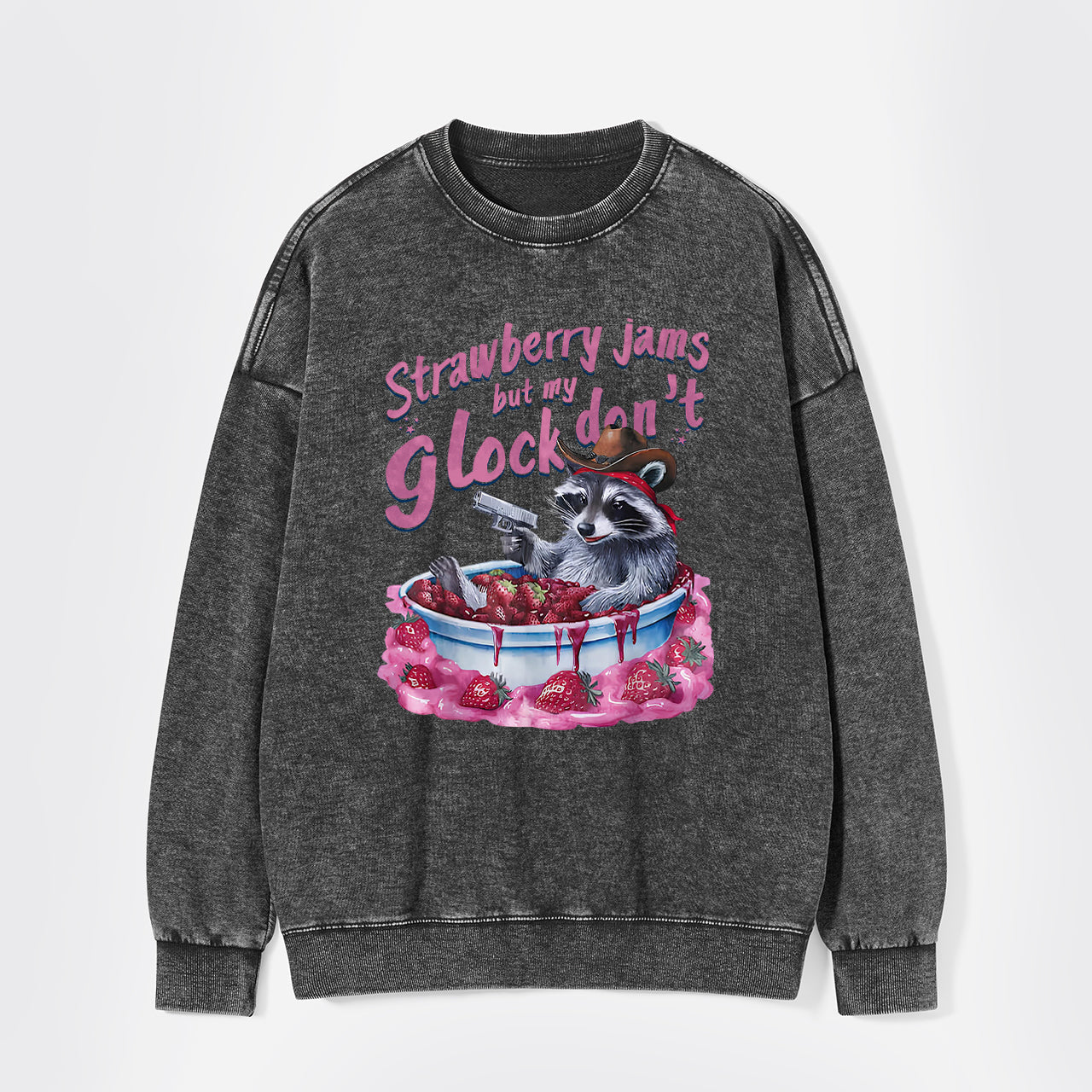 Let's Soak In The Strawberry Bath Washed Sweatshirts