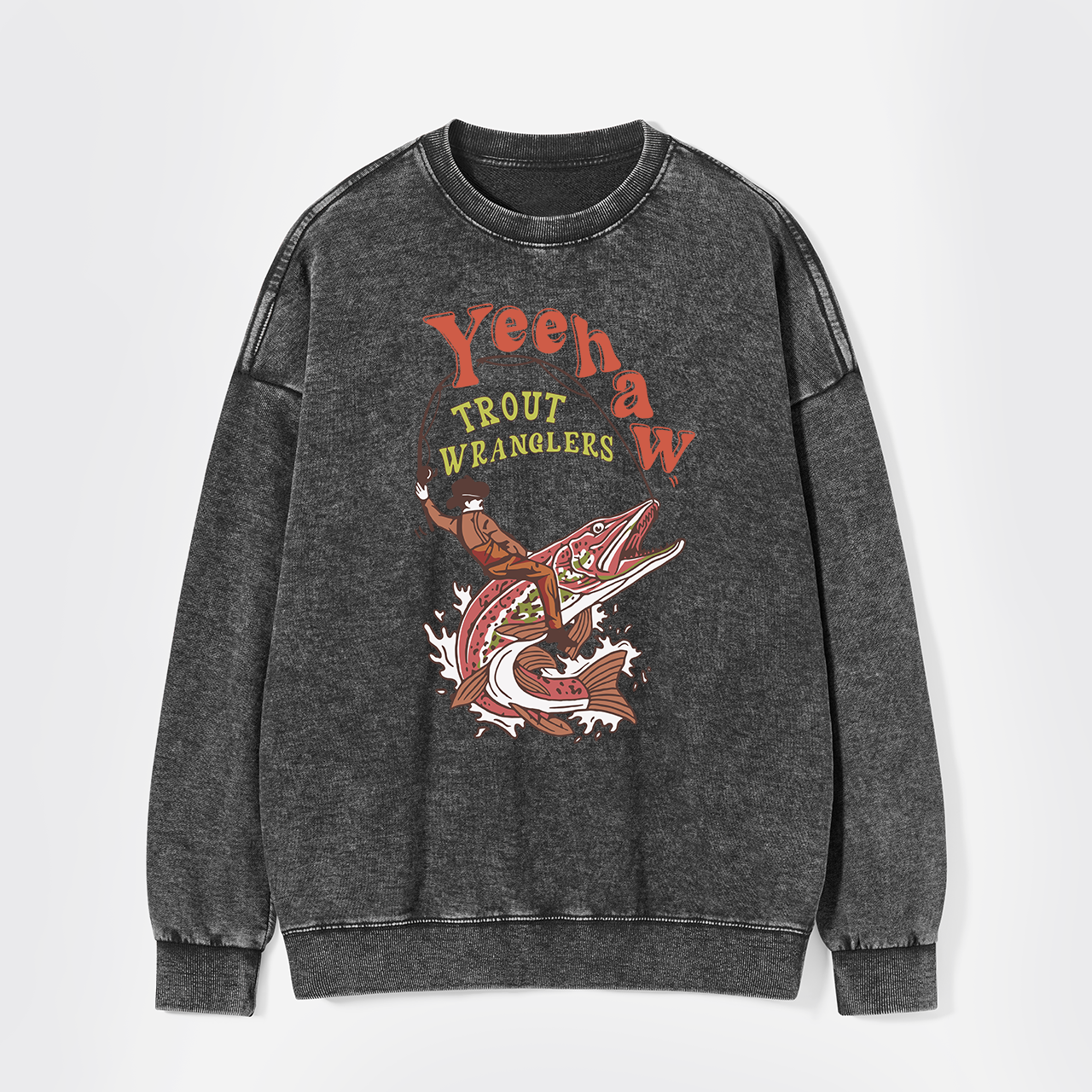 Wranglers Cowboy Fishing Club Washed Sweatshirts
