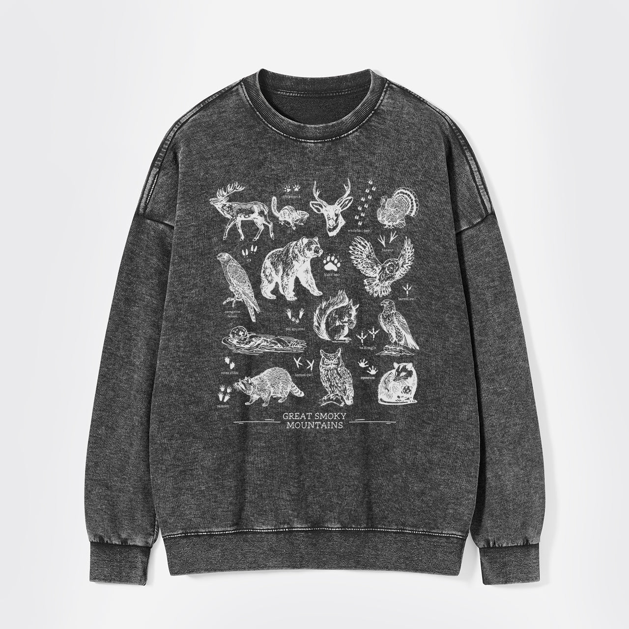 Tennessee National Park Wildlife Washed Sweatshirts